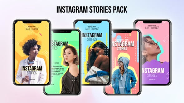 Videohive Trendy Stories Pack 33678899