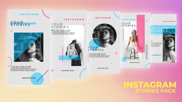 Videohive Shape Stories Pack 33705358