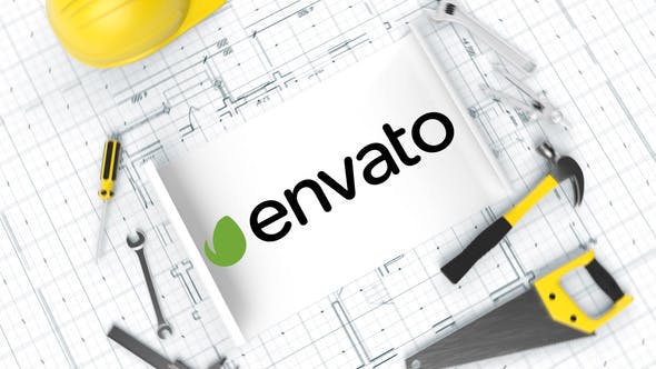 Videohive Construction Blueprint Logo 33872725