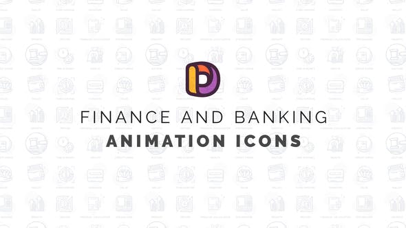 Videohive Finance & Banking - Animation Icons 34463888
