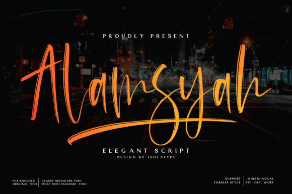 Alamsyah FontAlamsyah Font