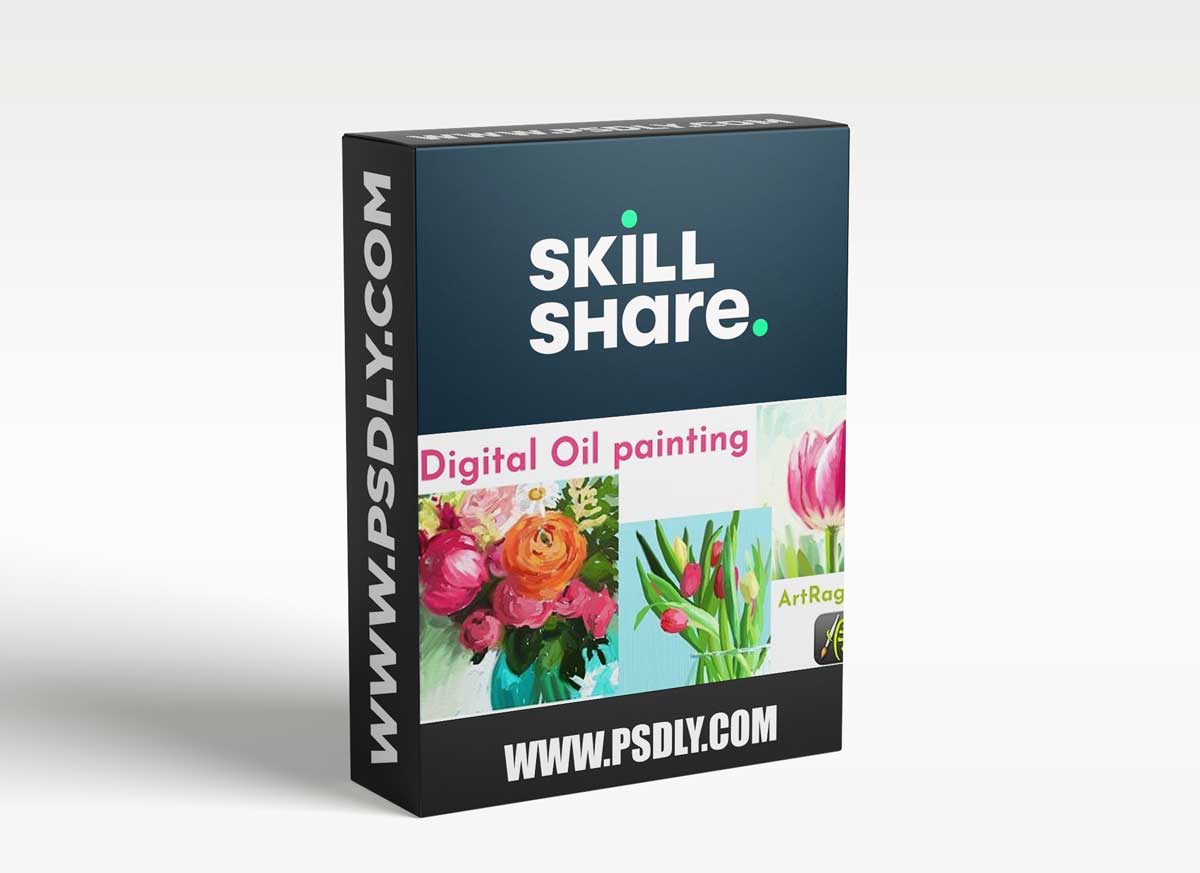 Digital oil painting flowers with ArtRage app
