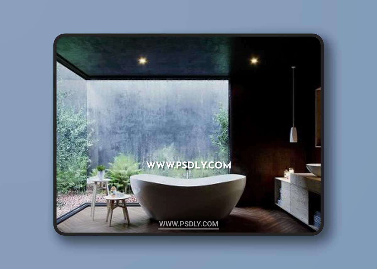 Tropical Bathroom – Cinema 4D Corona Renderer