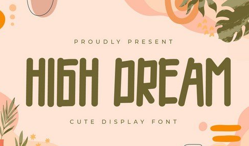 High Dream - Display Font