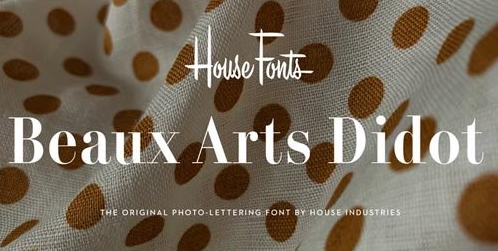 Plinc Beaux Arts Didot Font