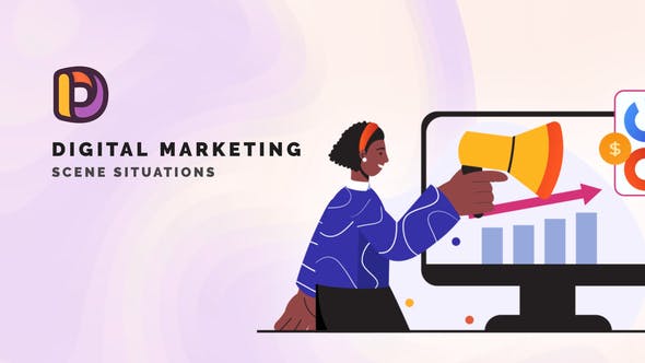 Videohive Digital marketing - Scene Situations 34664419