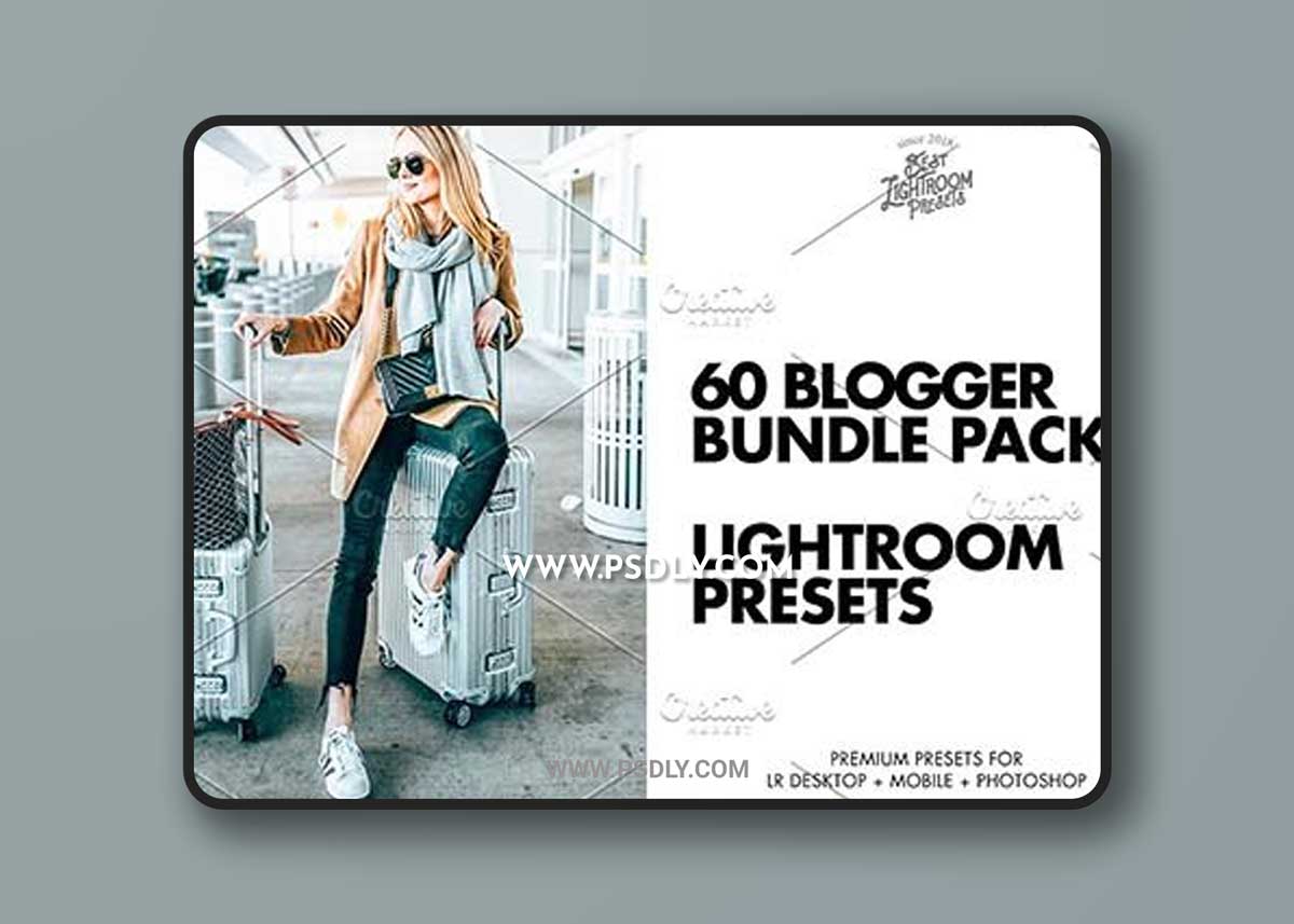 CreativeMarket - 60 Lightroom presets Bloggers Bundle 2320036