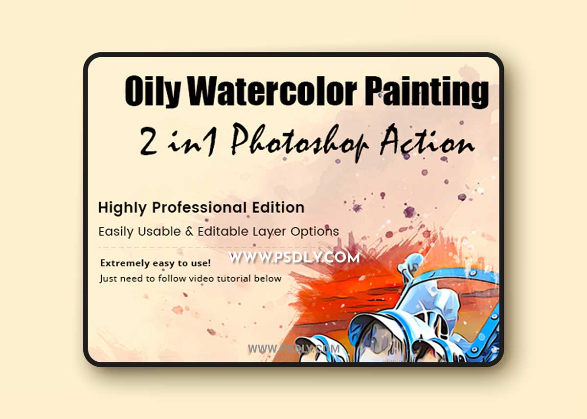 GraphicRiver - Oily Watercolor Painting Action 33758700