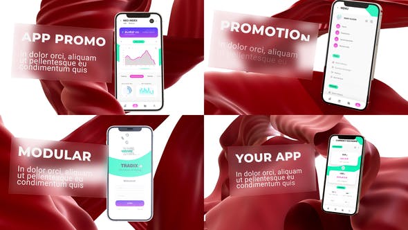 Videohive Soft Cloth App Promo 34503478