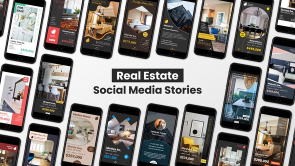Videohive Real Estate Social Media Stories for Instagram, Facebook, Snapchat 28409903