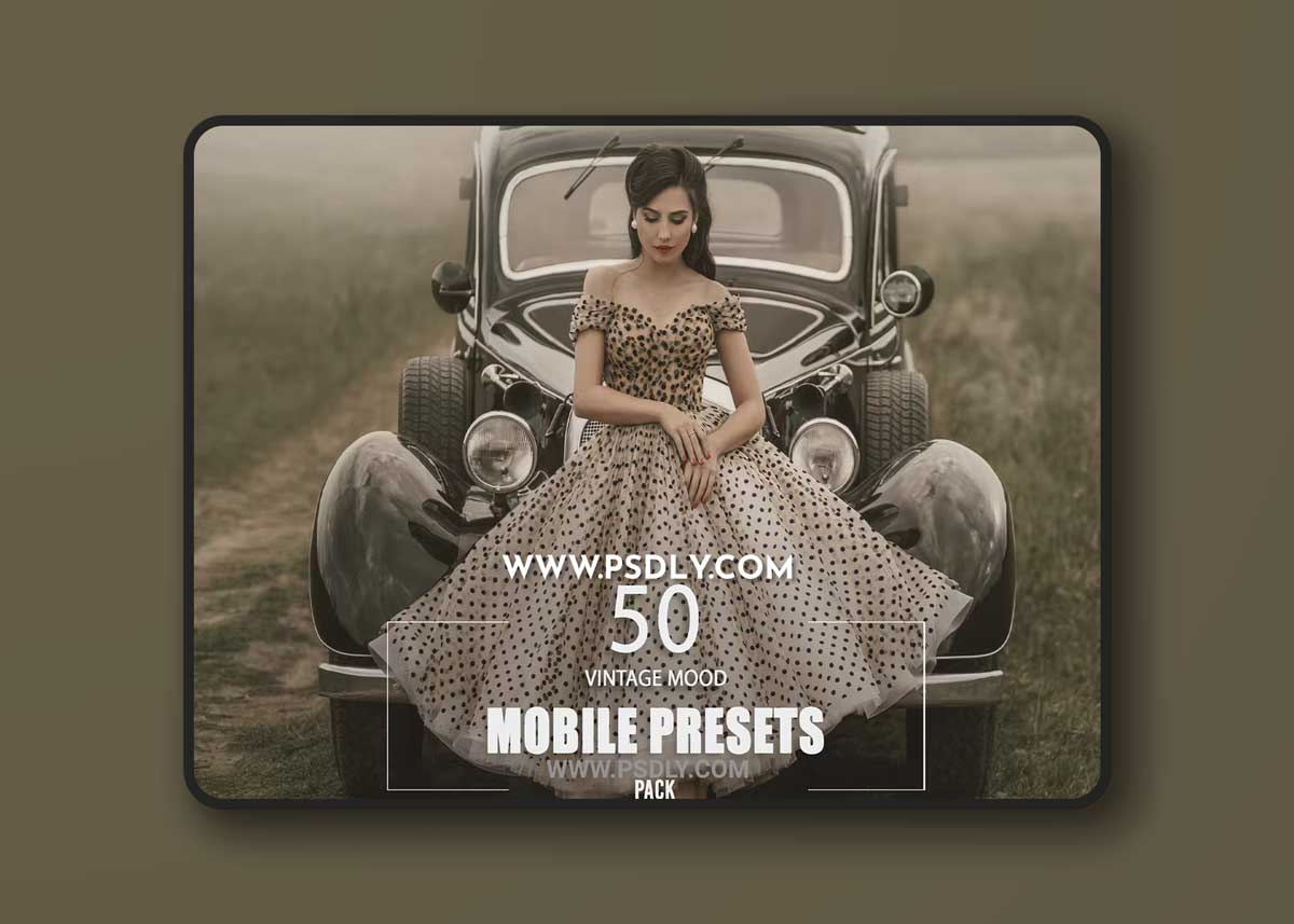 50 Vintage Mood Mobile Presets Pack SSR2HCP
