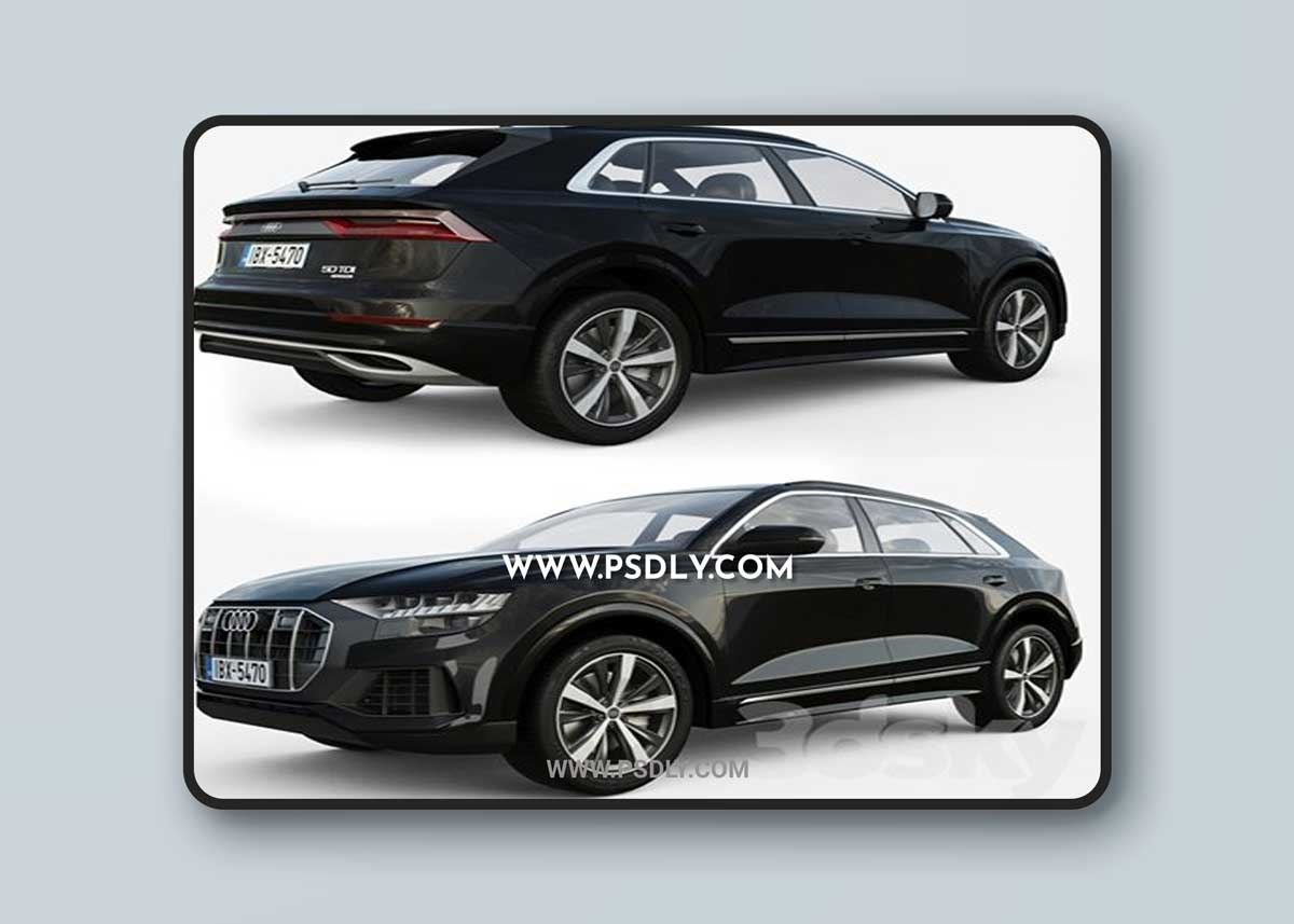 Audi Q8 2018 3D Model