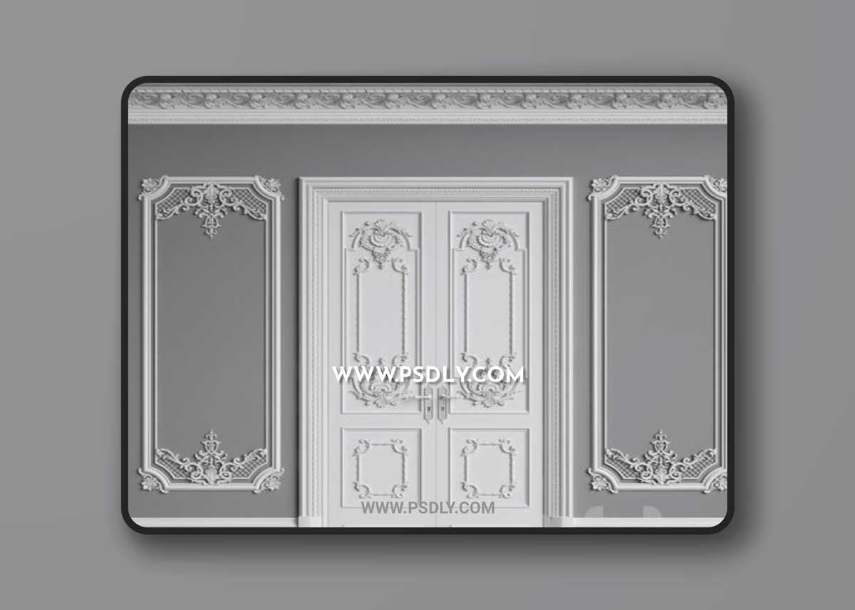 Classic Interior Decor 1 3D Model