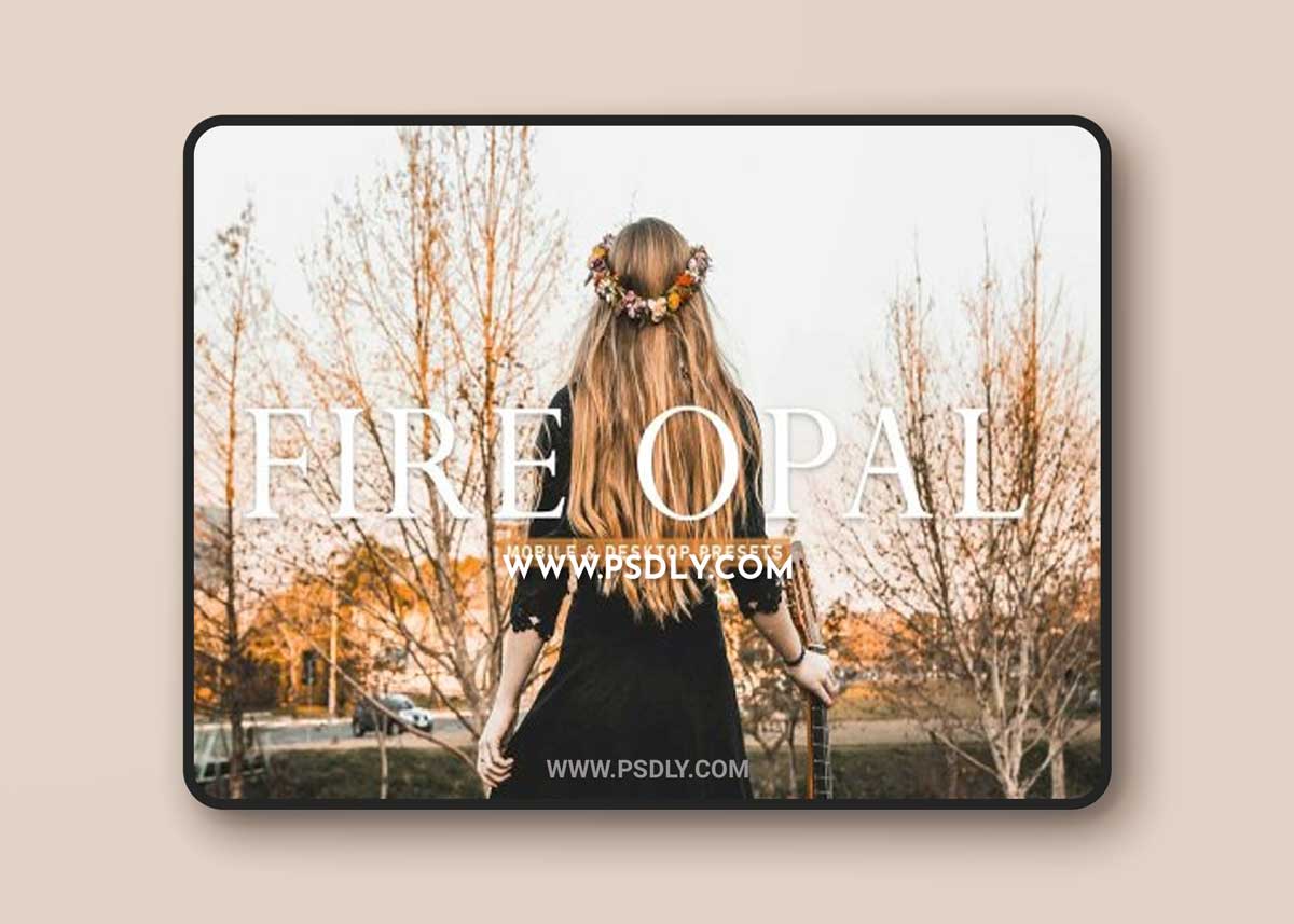 CreativeMarket - Fire Opal Pro Lightroom Presets 6923956