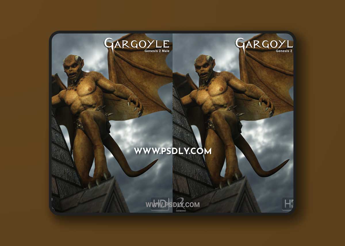 Gargoyle HD for Genesis 2 Male(s) 3D Model