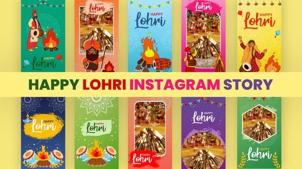 Videohive Lohri Instagram Stories Pack 35427959