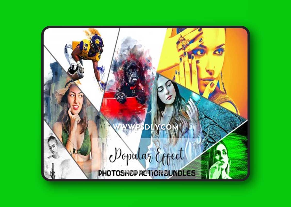 Popular Effect Photoshop Actions Bundle