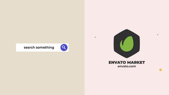 Videohive Flat Abstract Search Logo Intro 35598344