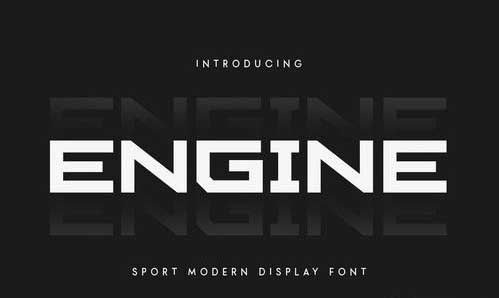 Engine - Sport Modern Font