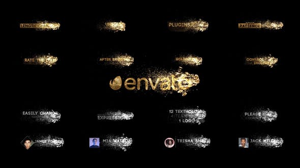 Videohive Corporate Golden Titles V.4 35974260