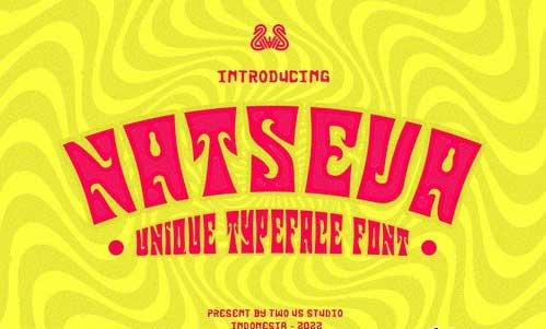 Natseva - Unique Typeface Font