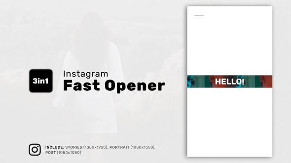 Videohive Instagram Fast Opener 36343900
