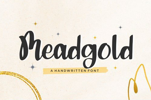 Meadgold Script Font
