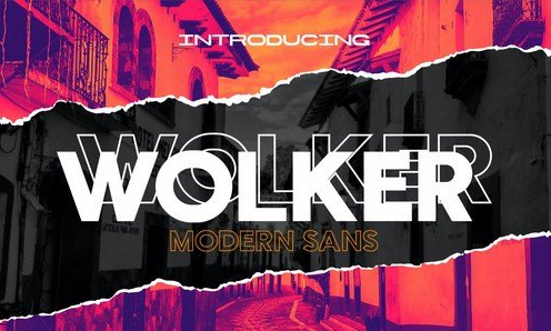 Wolker - Modern Sans Font