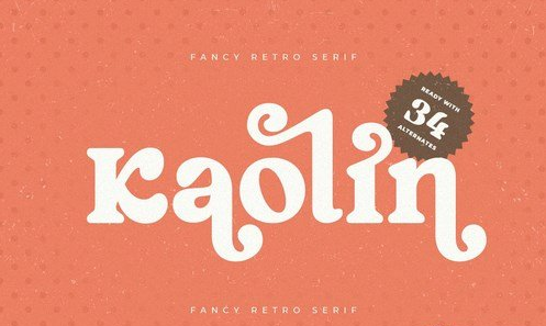 Kaolin - Fancy Retro Serif