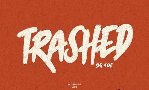 Trashed Typeface