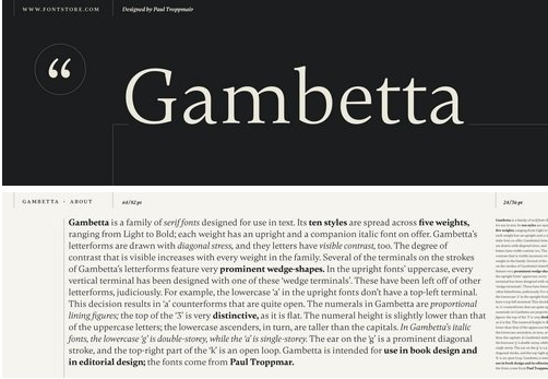 Gambetta Font Family - 10 Fonts