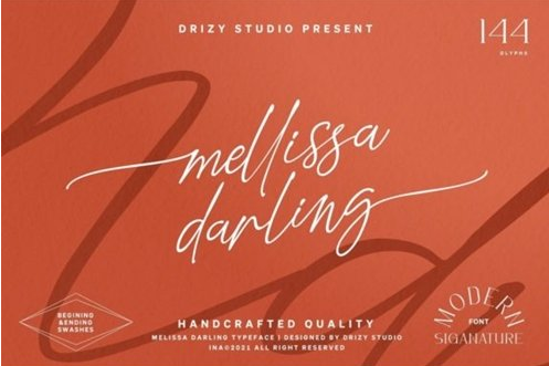 Mellissa Darling Font
