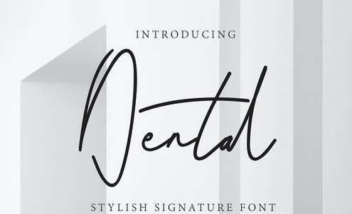 Dental Signature Font