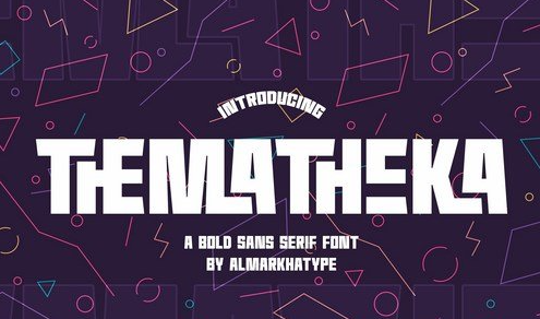 Thematheka - Bold Display Sans