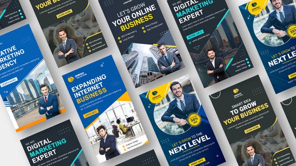 Videohive Business Corporate Promo Stories Pack 36299134