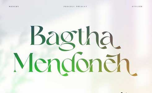 Bagtha Mendoneh Ligature Serif
