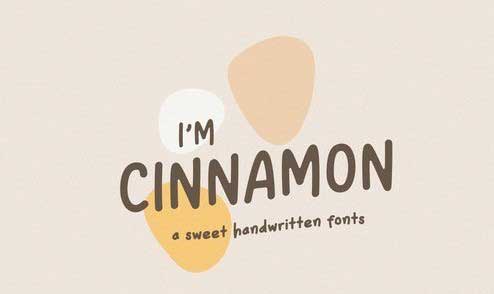Cinnamon A Sweet Handwritten Fonts