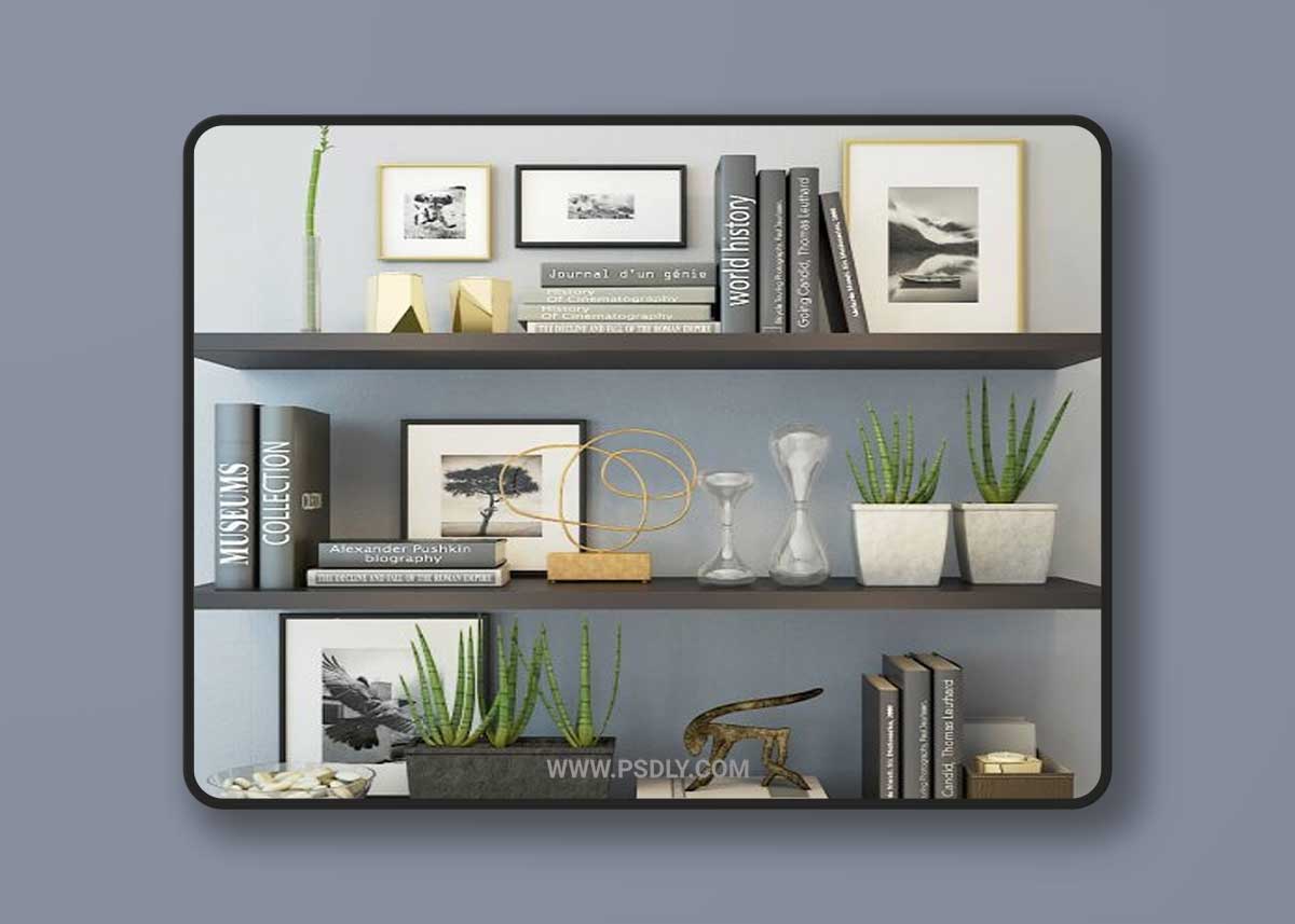 Decor black color 3D Model