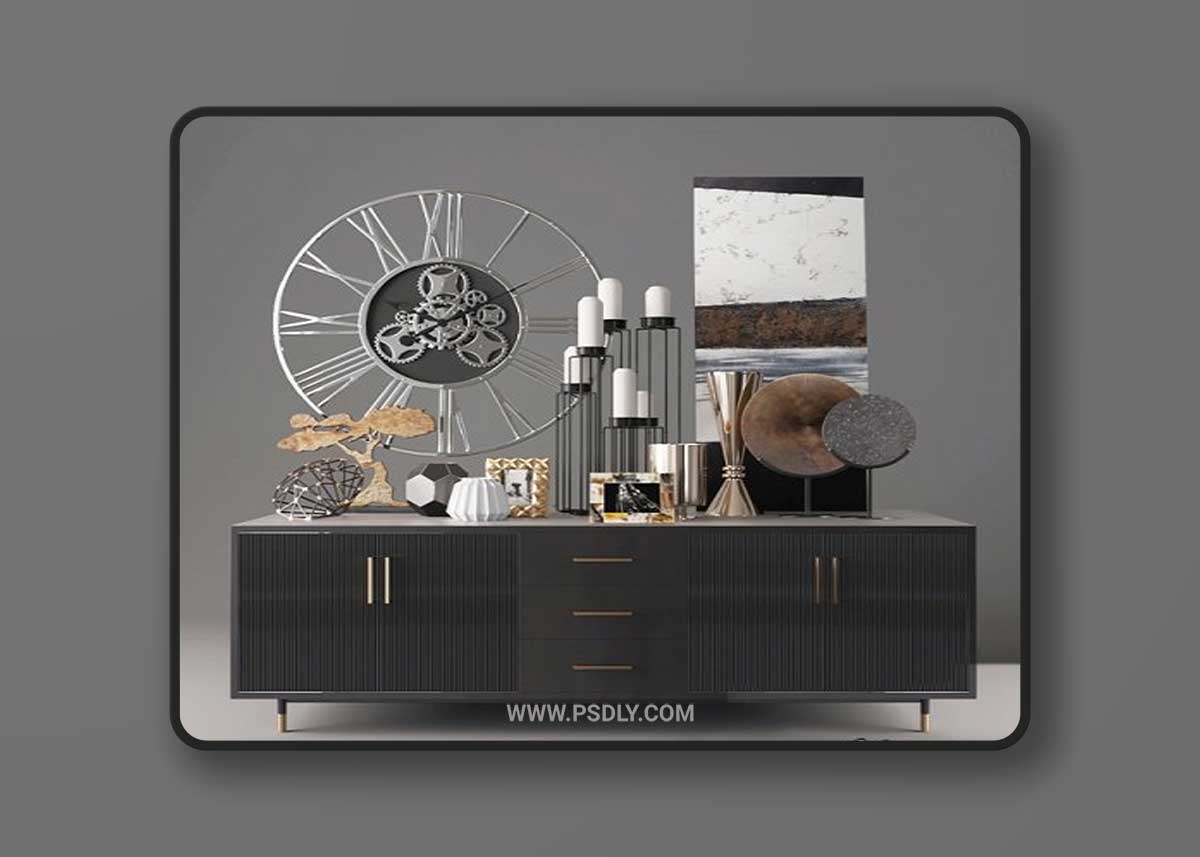 Decorative set of KARE Design 3D Model