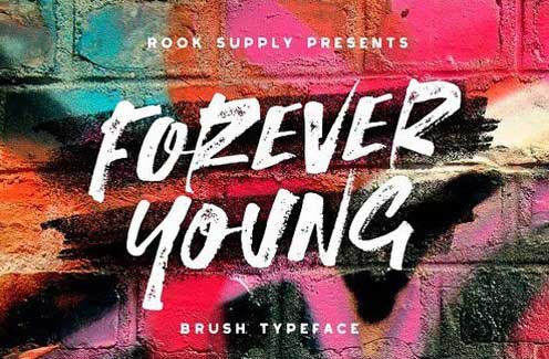 Forever Young Brush Font