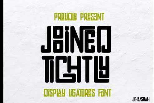 Joined Tightly Font