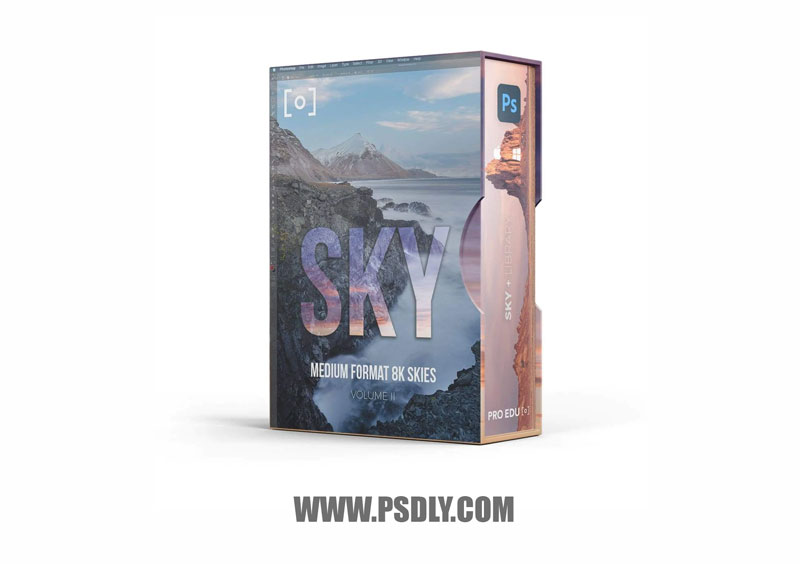 PRO EDU - Medium Format 8K Sky Replacement Stock Library Volume II
