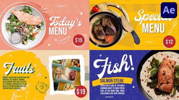 Videohive Restaurant Food Menu | After Effects 36455048