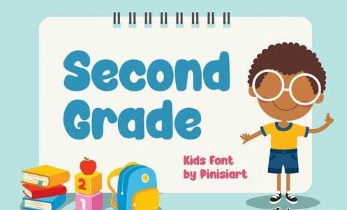 Second Grade - Kids Font