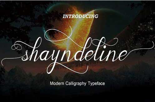 Shayndeline Script Font