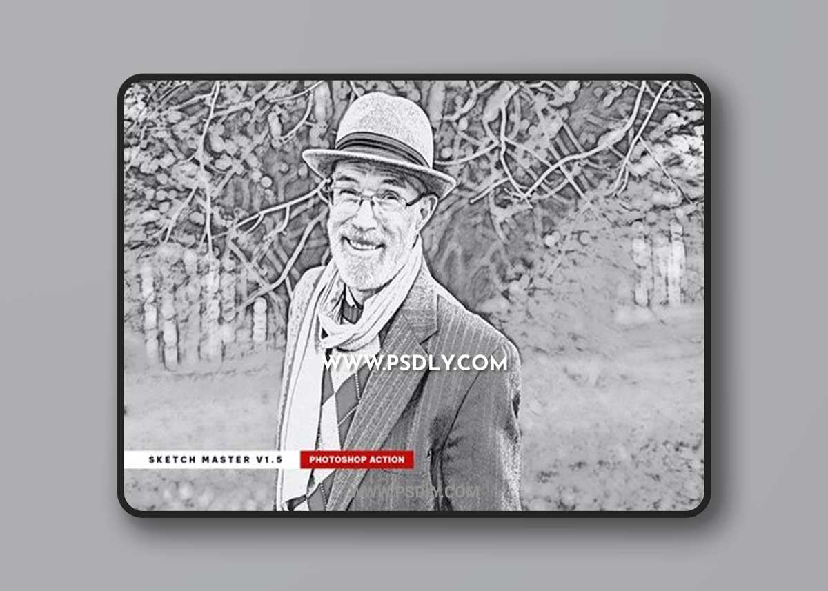 Sketch Master v1.5 - Photoshop Action