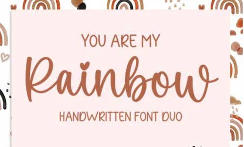 You Are My Rainbow Font