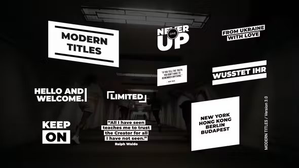 Videohive Modern Titles 3.0 | After Effects 36759527