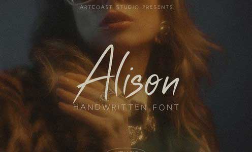 Alison Handwritten Font Duo
