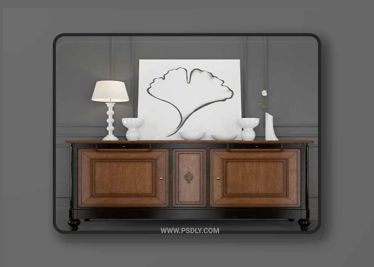 Chest of drawer Roche Bobois Villandry 3D Model